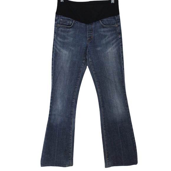 CITIZENS OF HUMANITY CoH Maternity Boot Cut Embroidered Pockets Size 29 - Picture 1 of 11